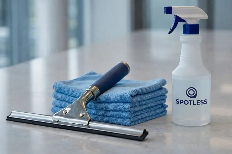 Clean, streak-free window pane